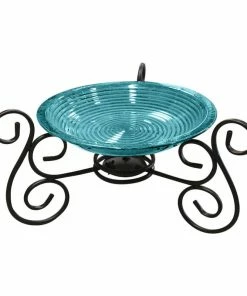 The Birdhouse Chick Deck & Ground Bird Baths Solar Bird Bath With Stand